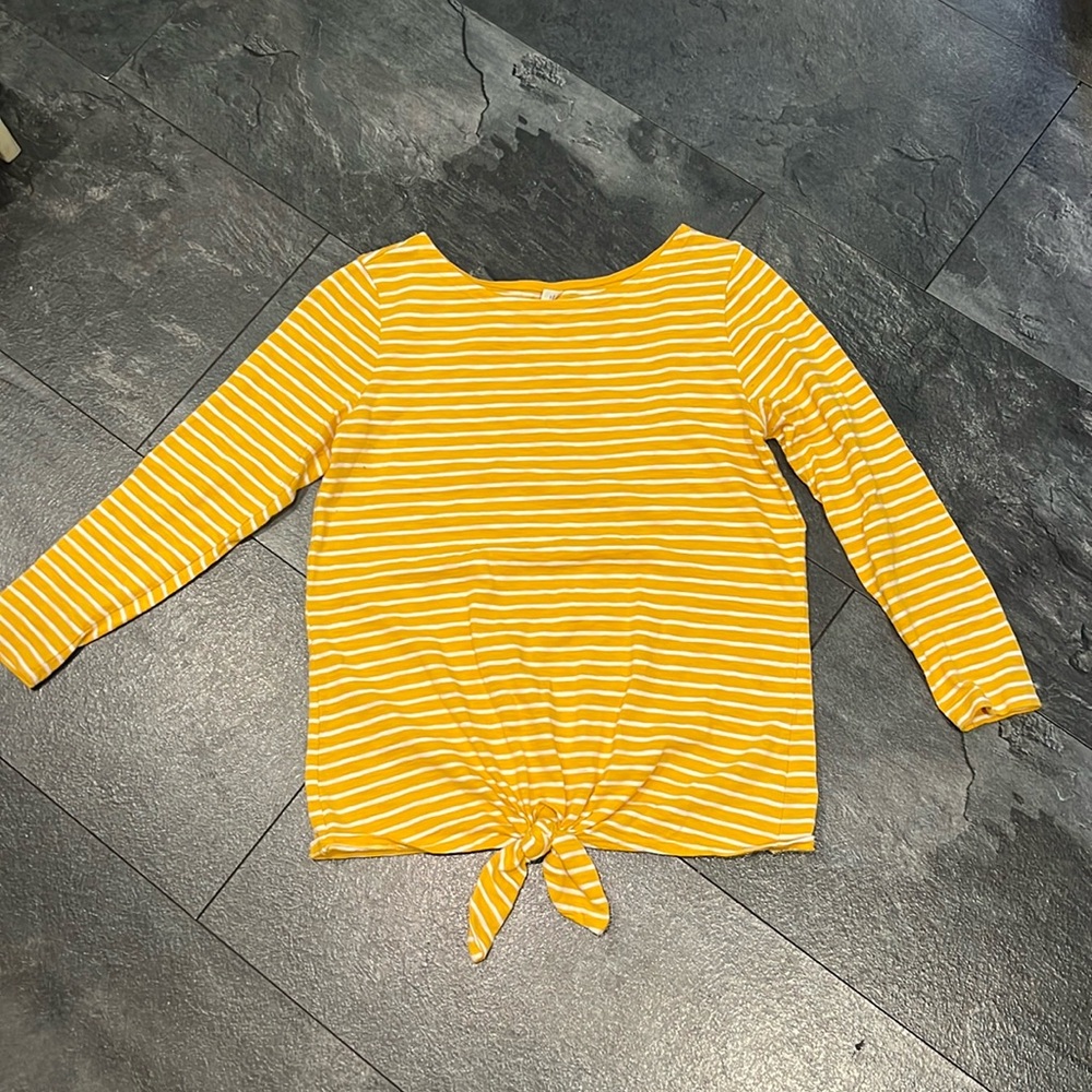 Yellow striped shirt